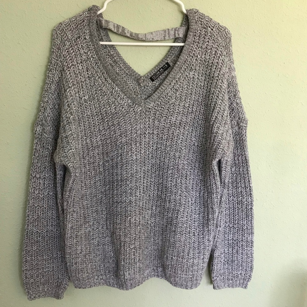 Cotton On V Neck Wool Knit Sweater Medium Women's